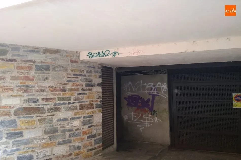 Foto 2 - Suciedad y pintadas, la triste imagen del Multiusos