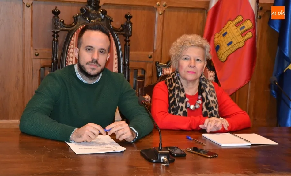 Carlos Fernández Chanca y Soledad Heras, durante la presentación