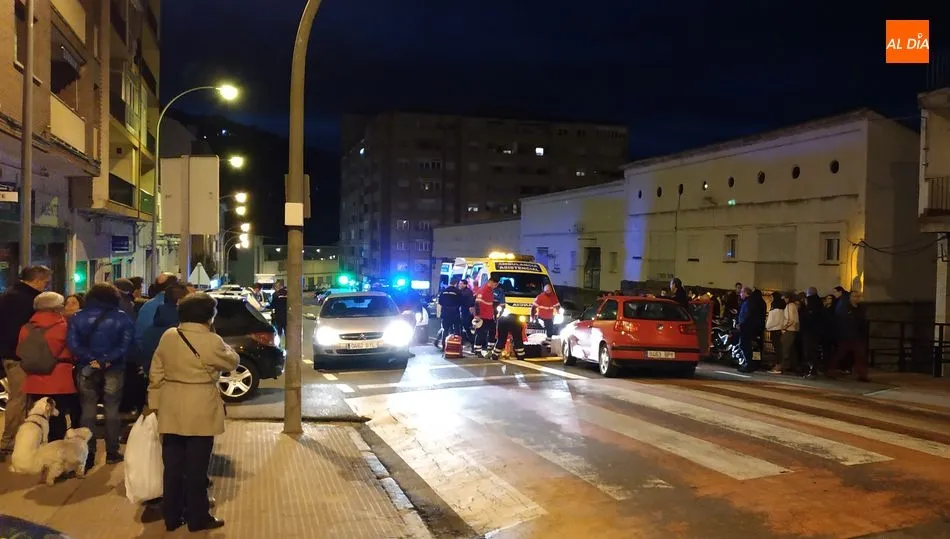 Accidente ocurrido el pasado mes de diciembre en la calle Obispo Zarranz