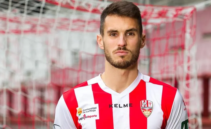 Espina en su etapa en el CD Logroñés. Foto: Diario de León