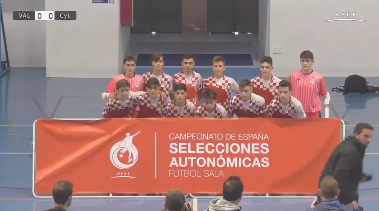 Jorge Crespo marca el único gol de Castilla y León en su derrota frente a la Comunidad Valenciana ...