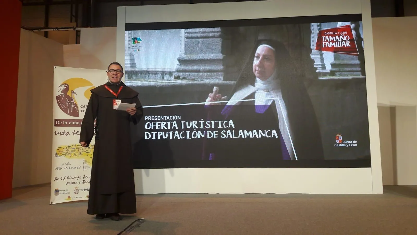 El prior de los Carmelitas Descalzos de Alba en Fitur