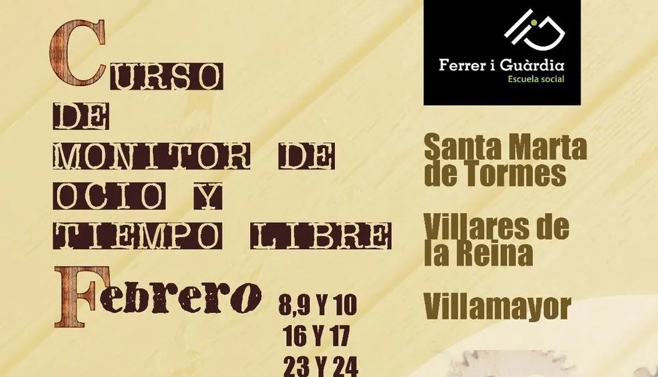 La Concejalía de Juventud organiza un curso de monitor de ocio y tiempo libre