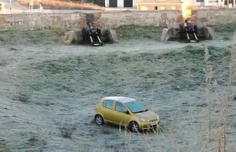 1Foto: En medio del foso  