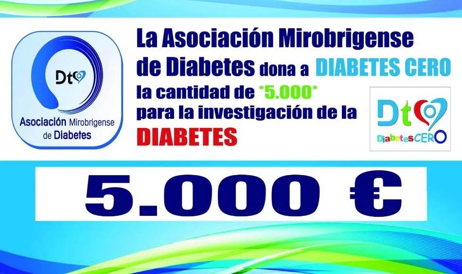 La Asociación Mirobrigense de Diabetes entrega 5.000€ a Dt0 para continuar investigando  