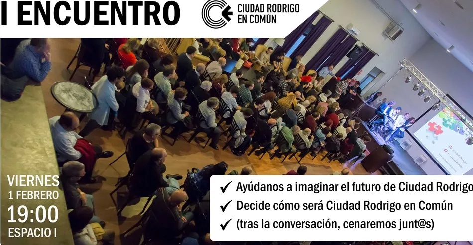 Ciudad Rodrigo en Común convoca su primer Encuentro para hablar sobre el estado de la ciudad  