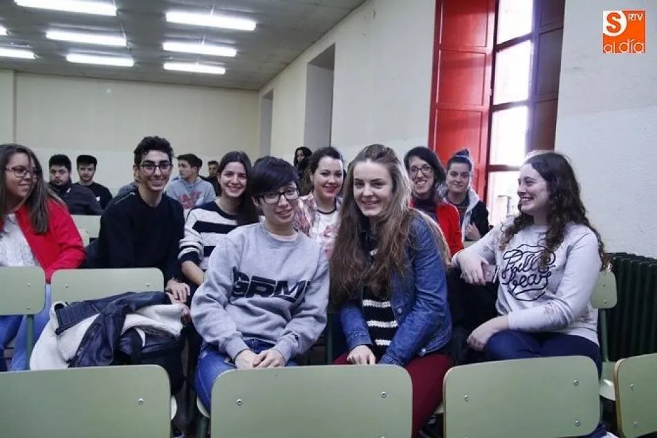 Alumnas del Rodríguez Fabrés que asistierno a las jornadas del curso anterior