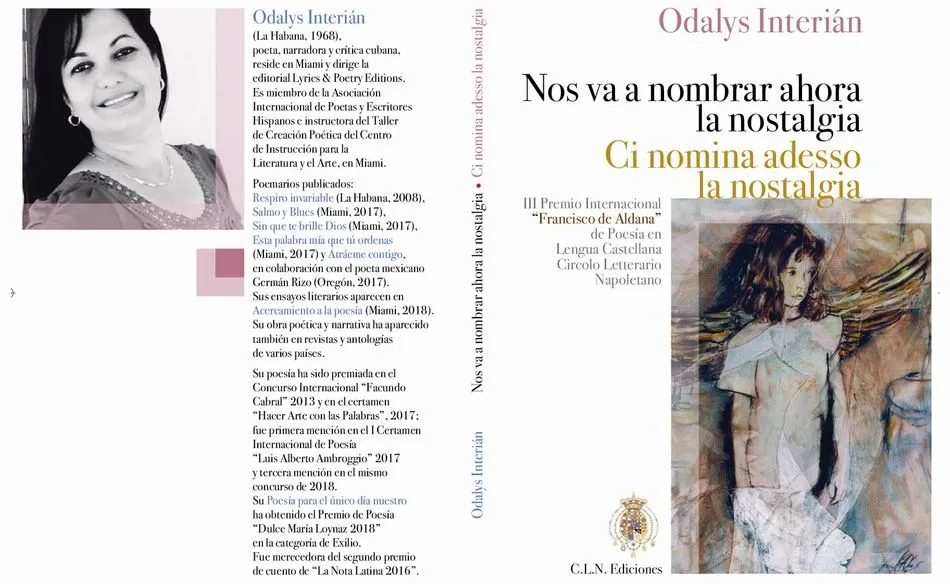 Cubierta del poemario de Odalys Interián