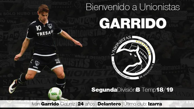 Iván Garrido llega a Unionistas para ocupar el hueco dejado por Manjón