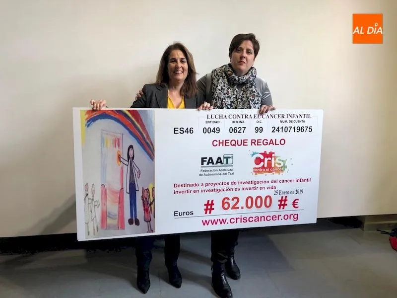 Paula Goméz junto a la directora de CRIS Cáncer España