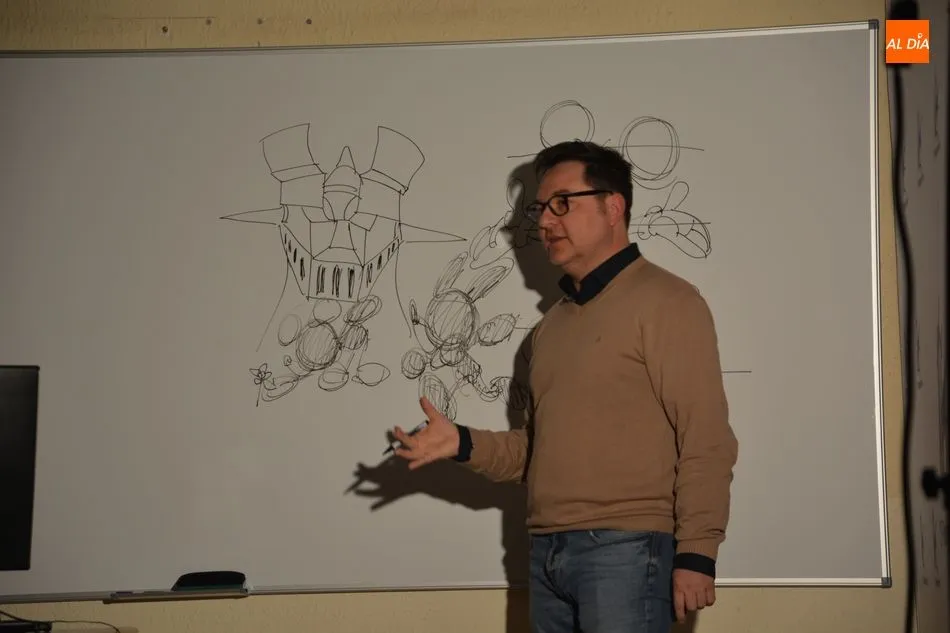 Foto 8 - El dibujante Paco S&aacute;ez comparte un encuentro con estudiantes del Rodr&iacute;guez Fabr&eacute;s