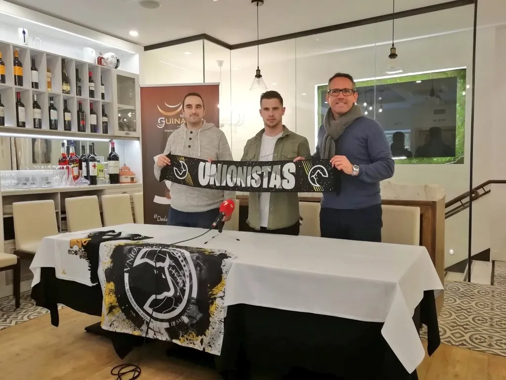 Iván Garrido, en su presentación / @UnionistasCF