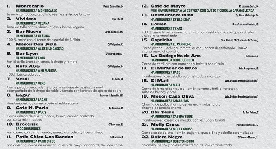 Foto 3 - El I Concurso de Hamburguesas Ciudad de Salamanca arranca en 44 establecimientos