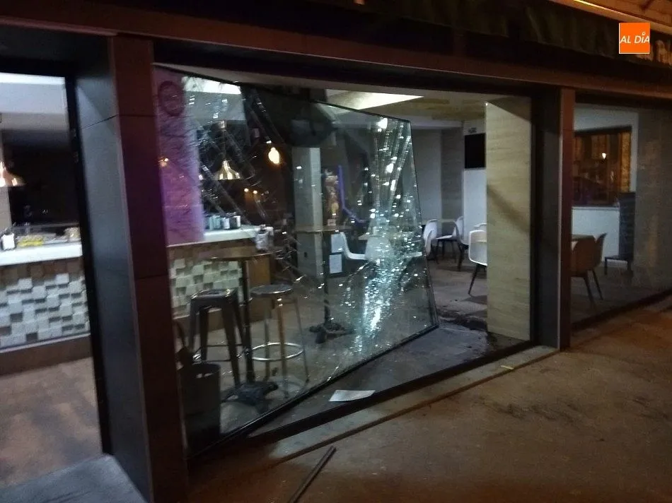 Uno de los establecimientos afectados en pleno centro de la Fuente de San Esteban
