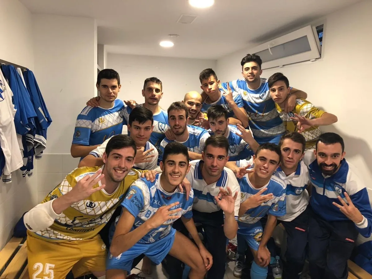 Los jugadores del Salamanca FS celebran la victoria / Salamanca FS