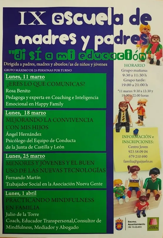 Foto 2 - El Ayuntamiento de Guijuelo presenta la nueva edici&oacute;n de la Escuela de Padres