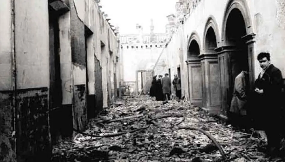 El incendio que arrasó el Colegio Calatrava en 1960