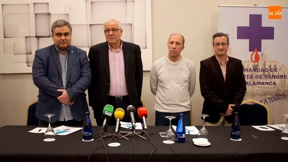 Vicente Justo, Fernando Barbero, vicepresidente, José Luis Martín Aguado, presidente, y Agustín Sánchez. Foto de Elena López