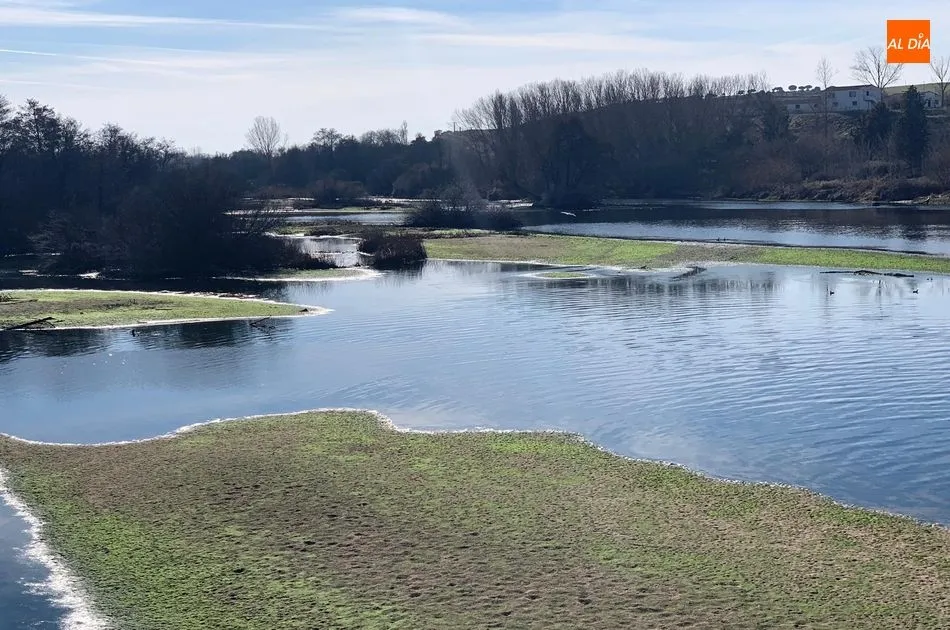 Foto 3 - Bajo caudal del r&iacute;o Tormes a su paso por Alba