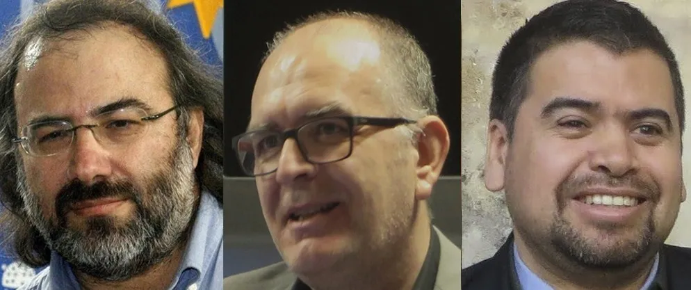 Alencart, Martín Cobano y Gatica, del equipo directivo