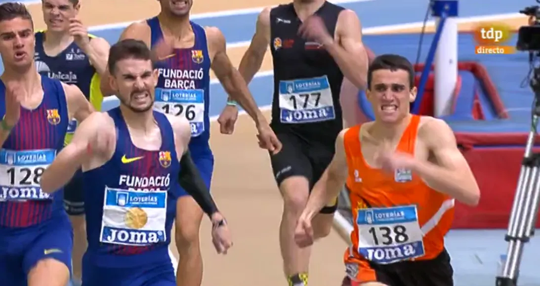 Foto 2 - &Aacute;lvaro de Arriba se tiene que conformar con la plata en el Nacional en Pista Cubierta  