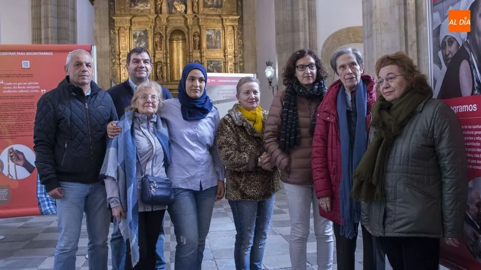 Acto de inaurguración de la muestra en la Capilla del Colegio Fonseca. Foto: Elena López