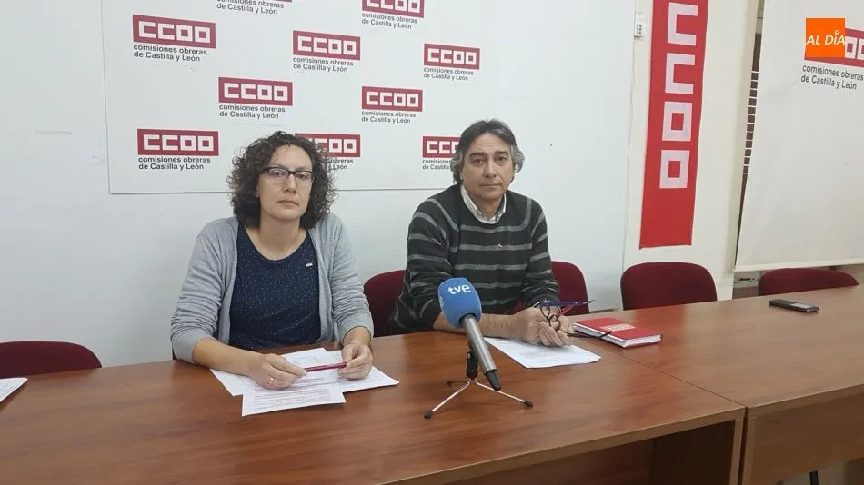 Laura Mayo y José Antonio Cabañero, de CCOO
