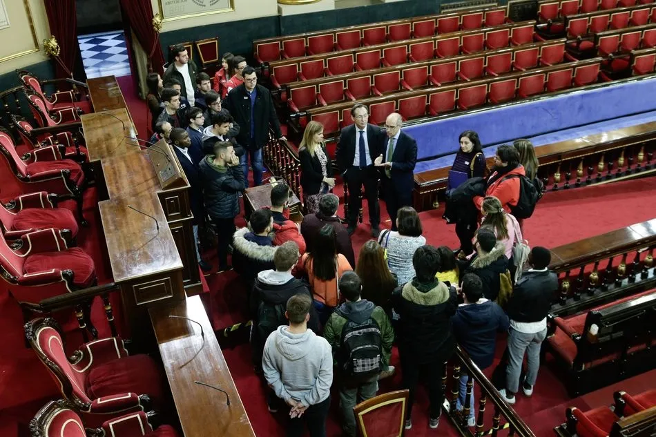 Foto 2 - Un grupo de alumnos del instituto Luc&iacute;a de Medrano visita el Senado  