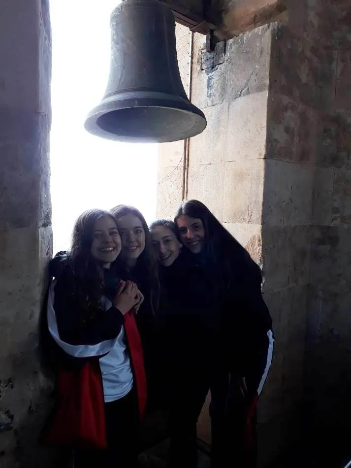 Foto 3 - Interesante lecci&oacute;n de arte para alumnos de Trinitarios en la Universidad Pontificia y la Clerec&iacute;a