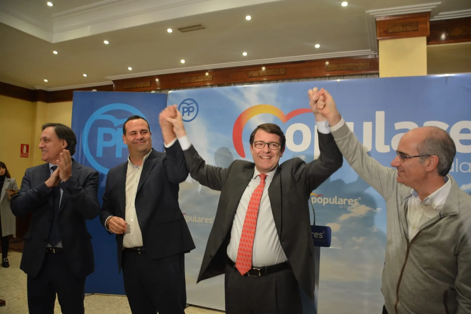 Carlos García Carbayo, David Mingo, Alfonso Fernández Mañueco y Javier Iglesias. Foto: Lydia González