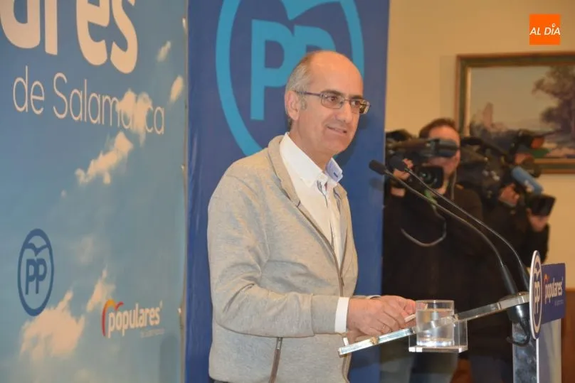 El presidente del PP de Salamanca, Javier Iglesias. Fotos: Lydia González