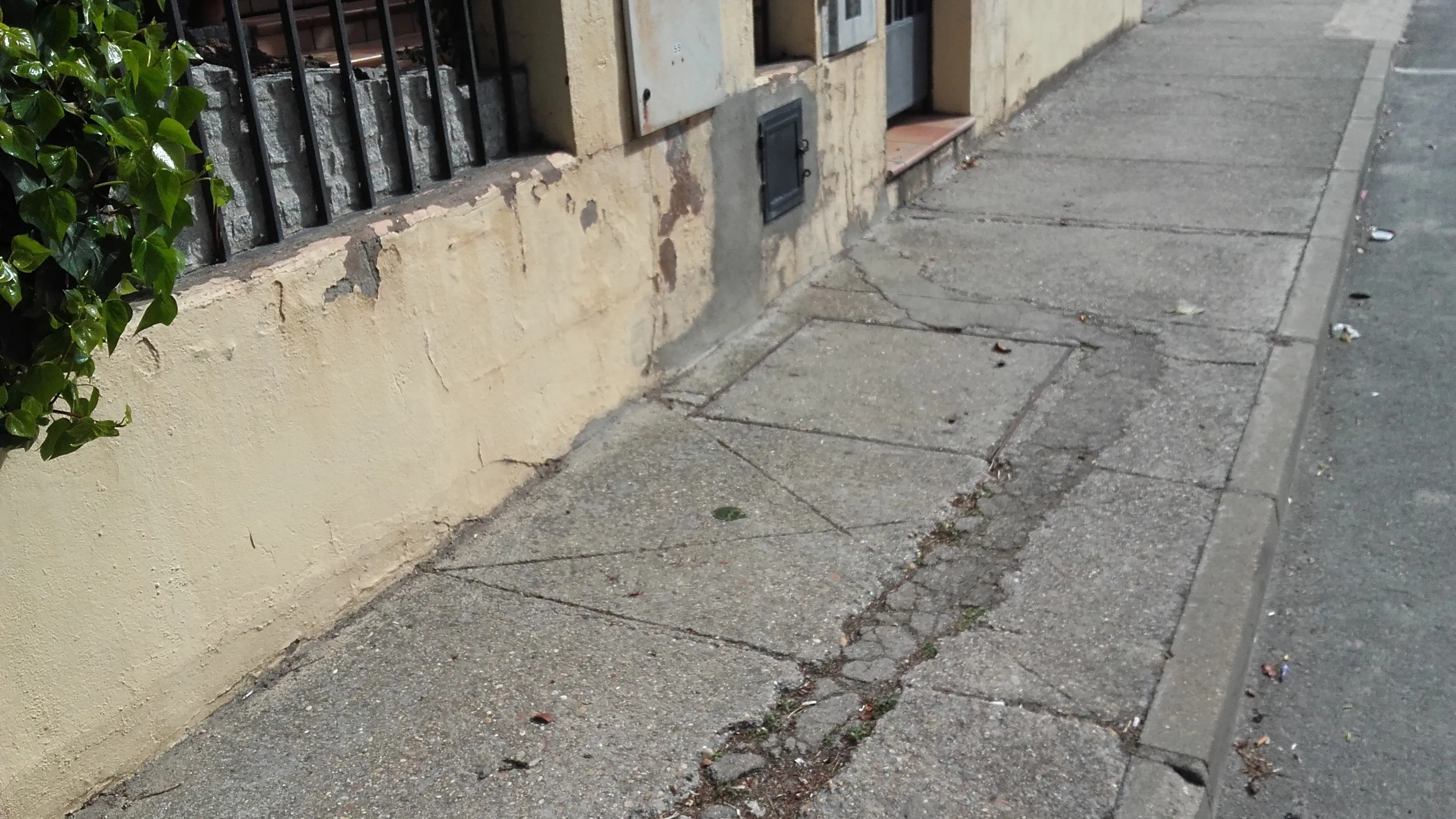 Foto 2 - Podemos Cabrerizos denuncia el mal estado en el que se encuentran las aceras de la calle Camino...