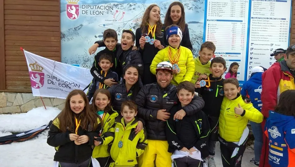 Equipo de alevines en Leitariegos