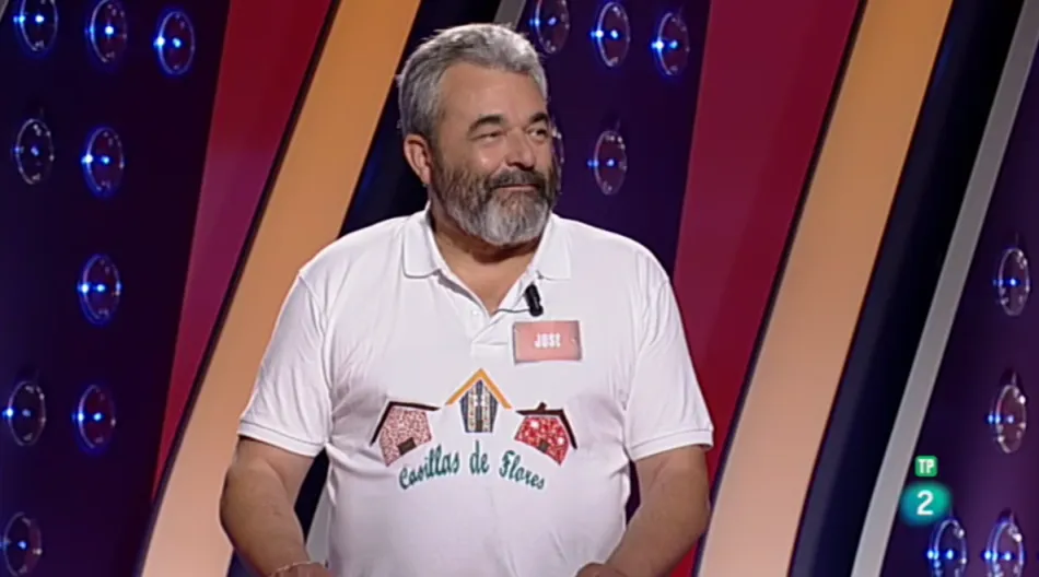 José Pinto en uno de los concursos televisivos en los que se hizo famoso