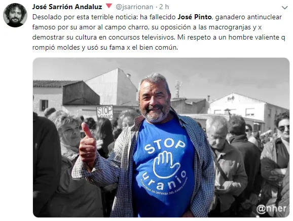 Foto 9 - Ampl&iacute;simo impacto de la muerte de Jos&eacute; Pinto, llegando a ser trending topic en Twitter  