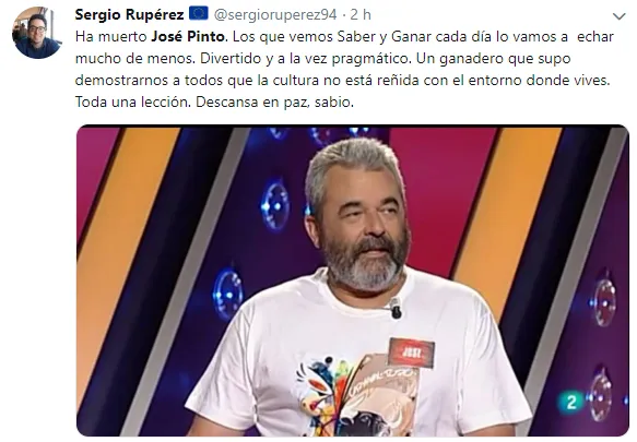 Foto 6 - Ampl&iacute;simo impacto de la muerte de Jos&eacute; Pinto, llegando a ser trending topic en Twitter  