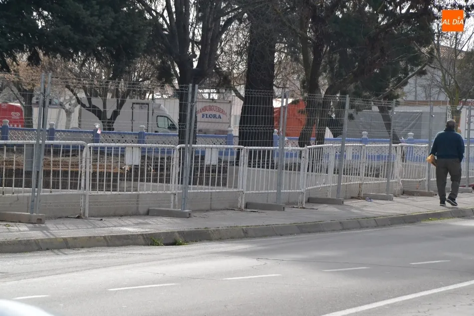 Foto 5 - Colocado un vallado adicional en el Parque de La Florida  