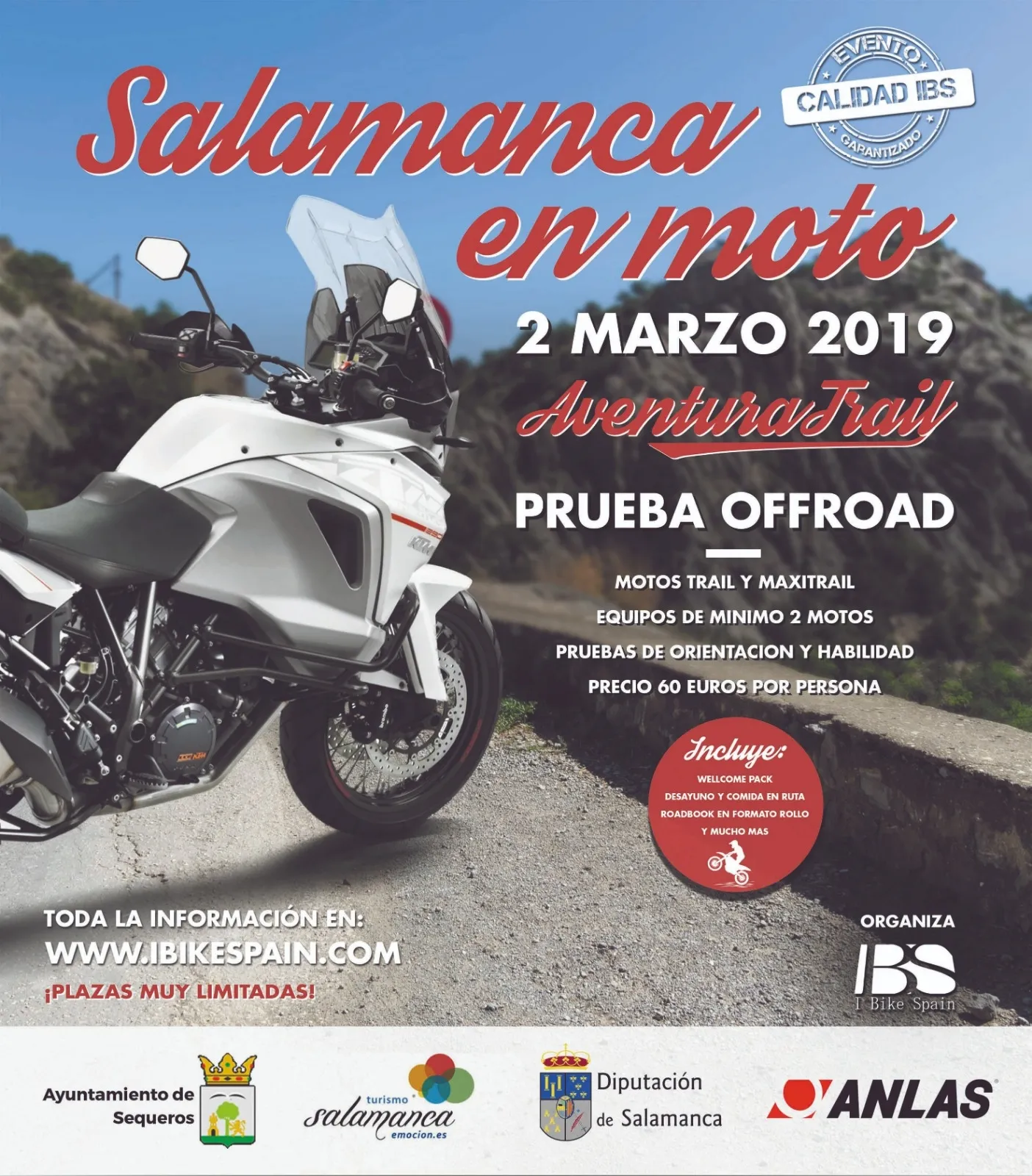 Cartel del evento deportivo