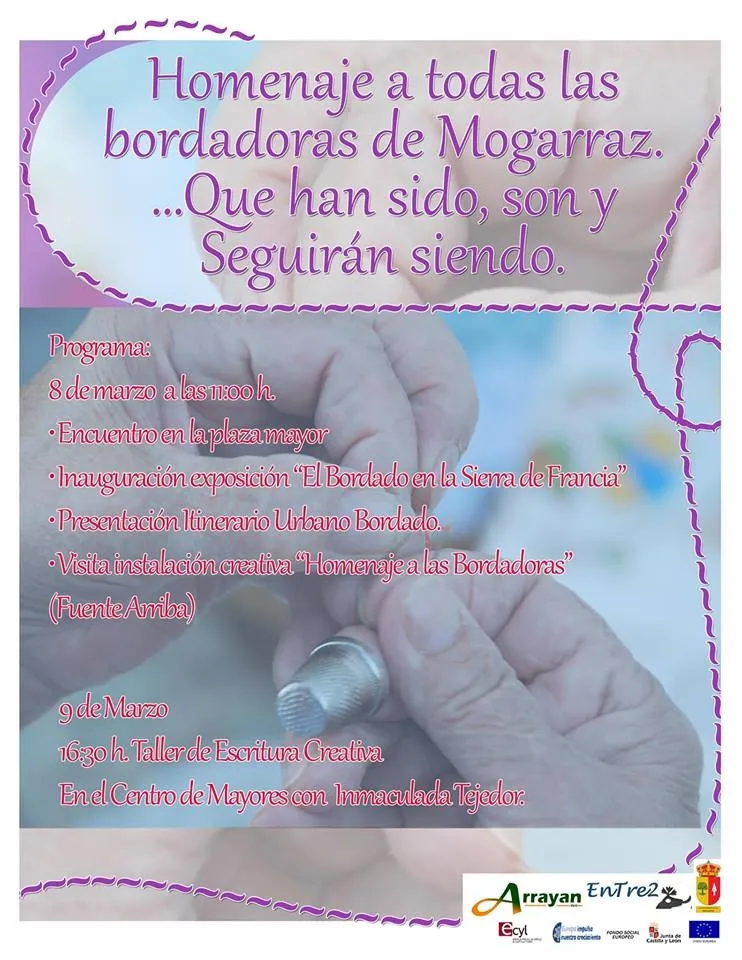 Foto 4 - Mogarraz celebra el D&iacute;a de la Mujer con un homenaje a las bordadoras