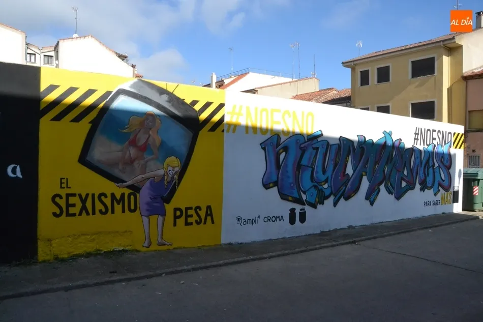Foto 9 - Culminado el nuevo grafiti dedicado a la lucha de las mujeres  
