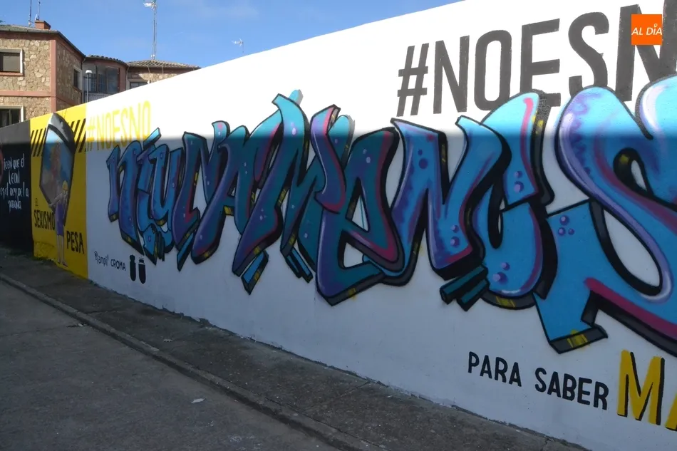 Foto 5 - Culminado el nuevo grafiti dedicado a la lucha de las mujeres  