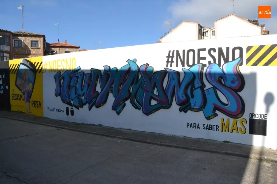 Foto 6 - Culminado el nuevo grafiti dedicado a la lucha de las mujeres  