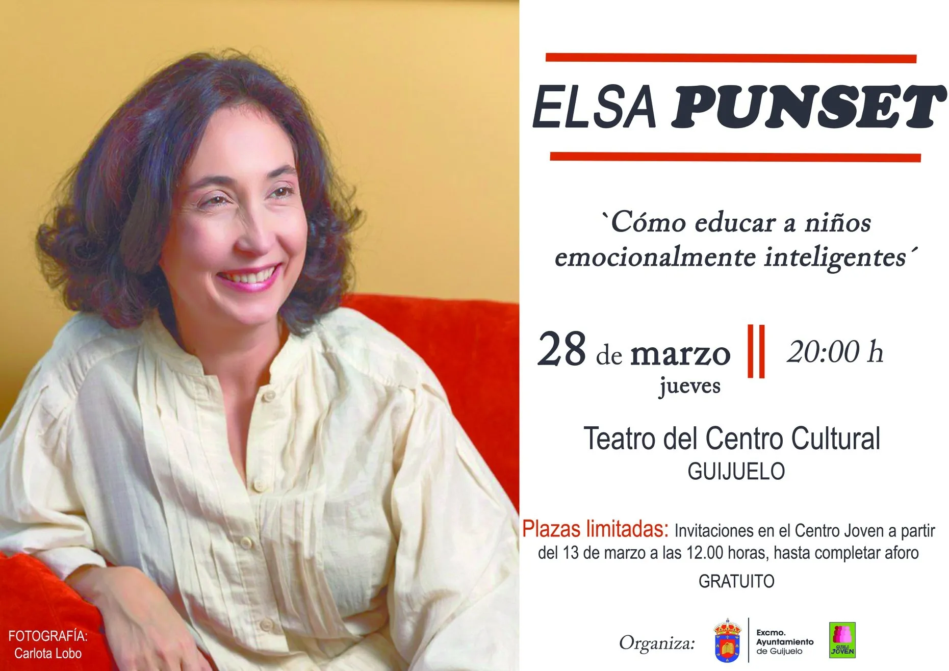 Foto 3 - Elsa Punset ofrecer&aacute; una charla sobre inteligencia emocional el 28 de marzo  