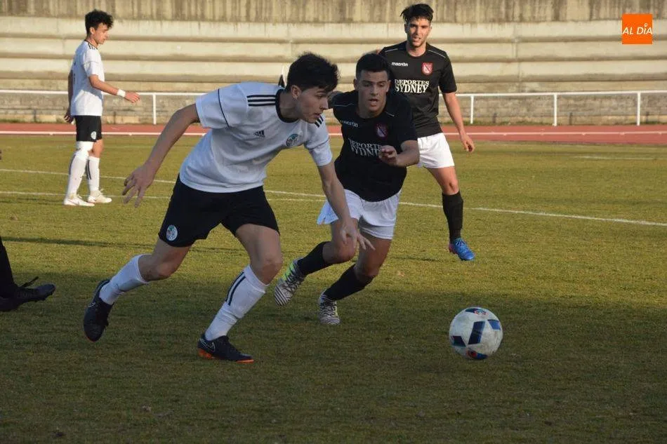 Alberto Martín, en un partido de hace unas semanas con el filial del Salamanca CF UDS