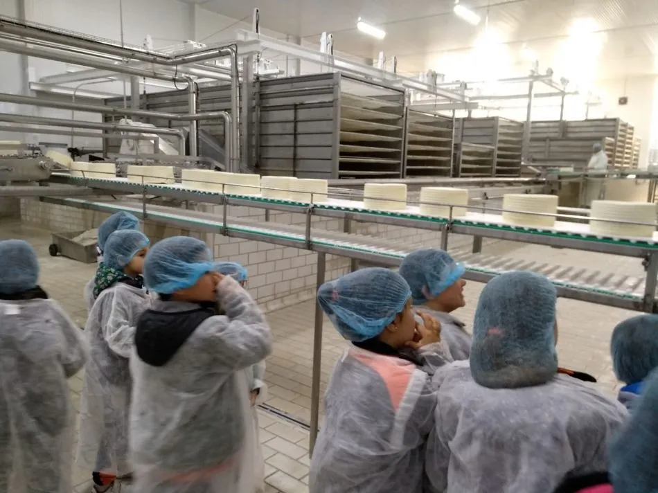 Foto 3 - Alumnos del Colegio Antonio Machado disfrutan de la visita a una f&aacute;brica de quesos
