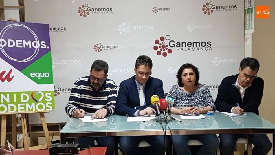 Juan José Vicente, Ignacio Paredero, Montse Vicente y Vicencio Gómez