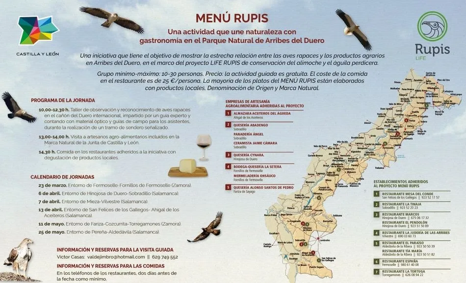 Foto 3 - Empresas de Arribes&nbsp;se unen en el programa Men&uacute;s Rupis para la conservaci&oacute;n de la naturaleza y...