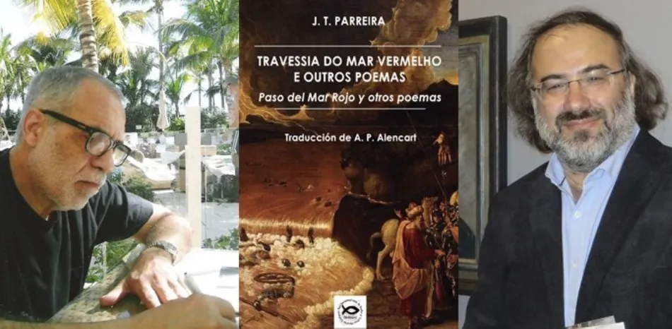 Parreira y Alencart, junto a la portada del libro