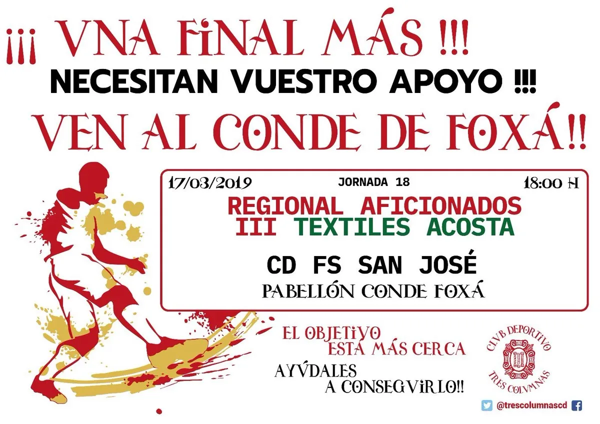 [AGENDA 16|17 MAR] El III Senior afronta otro duelo transcendental ante el FS San José  