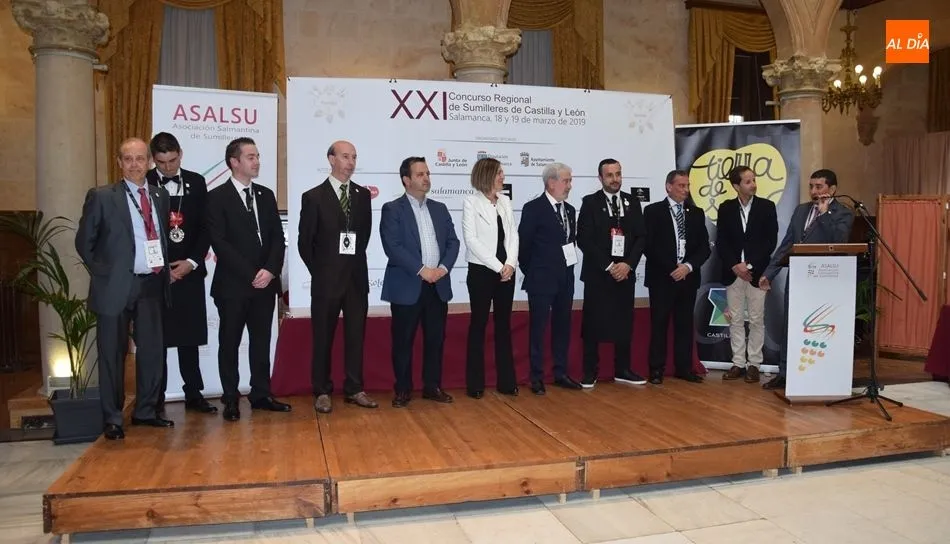 Inauguración del Certamen de Sumilleres de Castilla y Léon, en el Casino. Foto de Eva Fernández